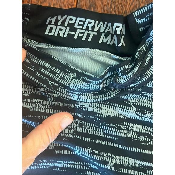 Nike Hyperwarm Pro Combat Dri Fit Long sleeve fitted top gray and black winter - Picture 2 of 9